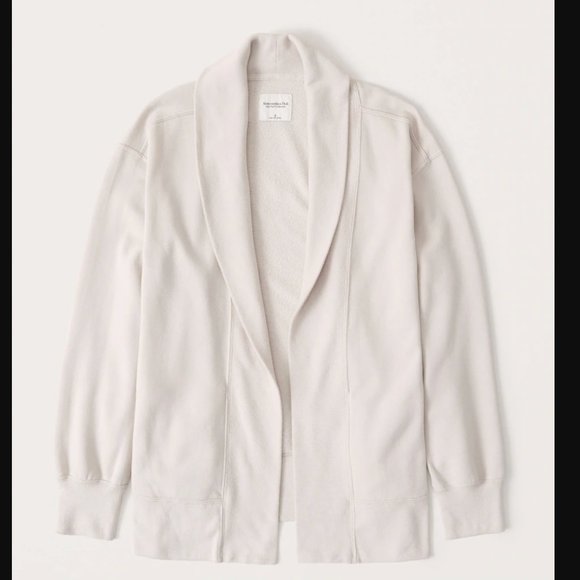 NWT Abercrombie & Fitch - Open-Front Fleece Cardigan - Picture 2 of 14